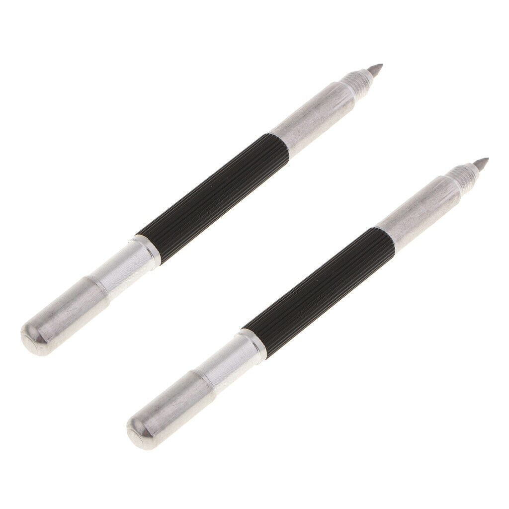 2pcs Double Tip Scribe Tungsten Carbide Scriber Etching Pen Carving