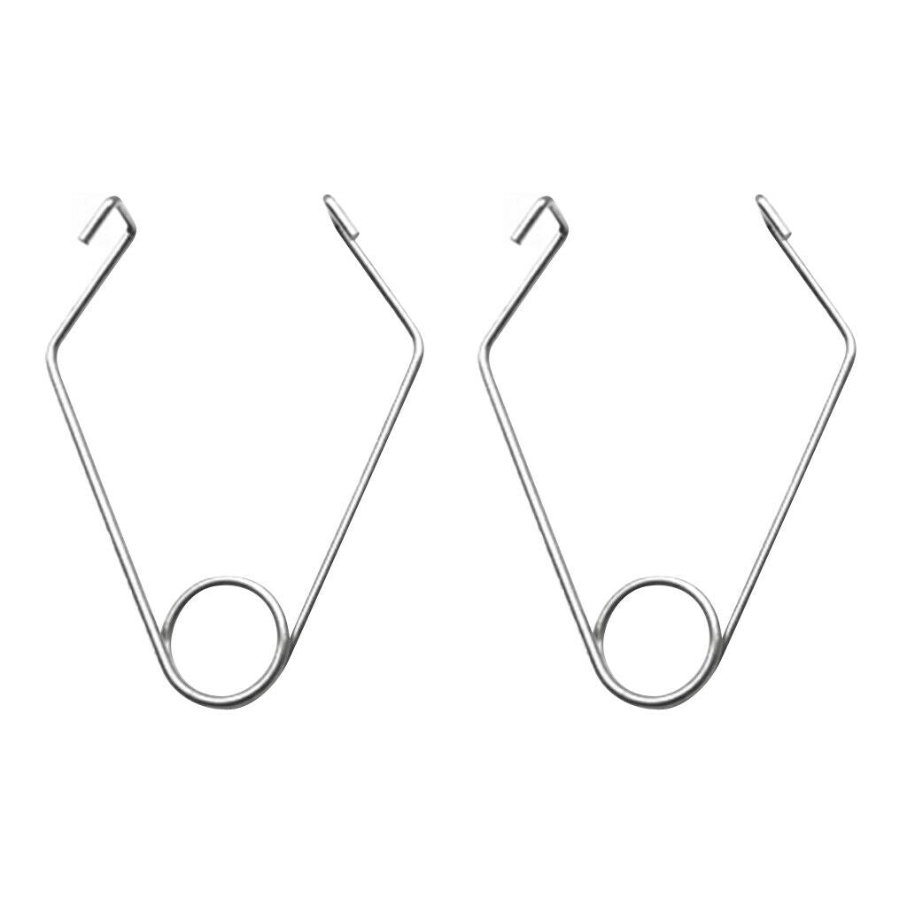 5X 2pcs Stainless Steel Fastener Buckle Clamp Clip For Climbing Rope Protection