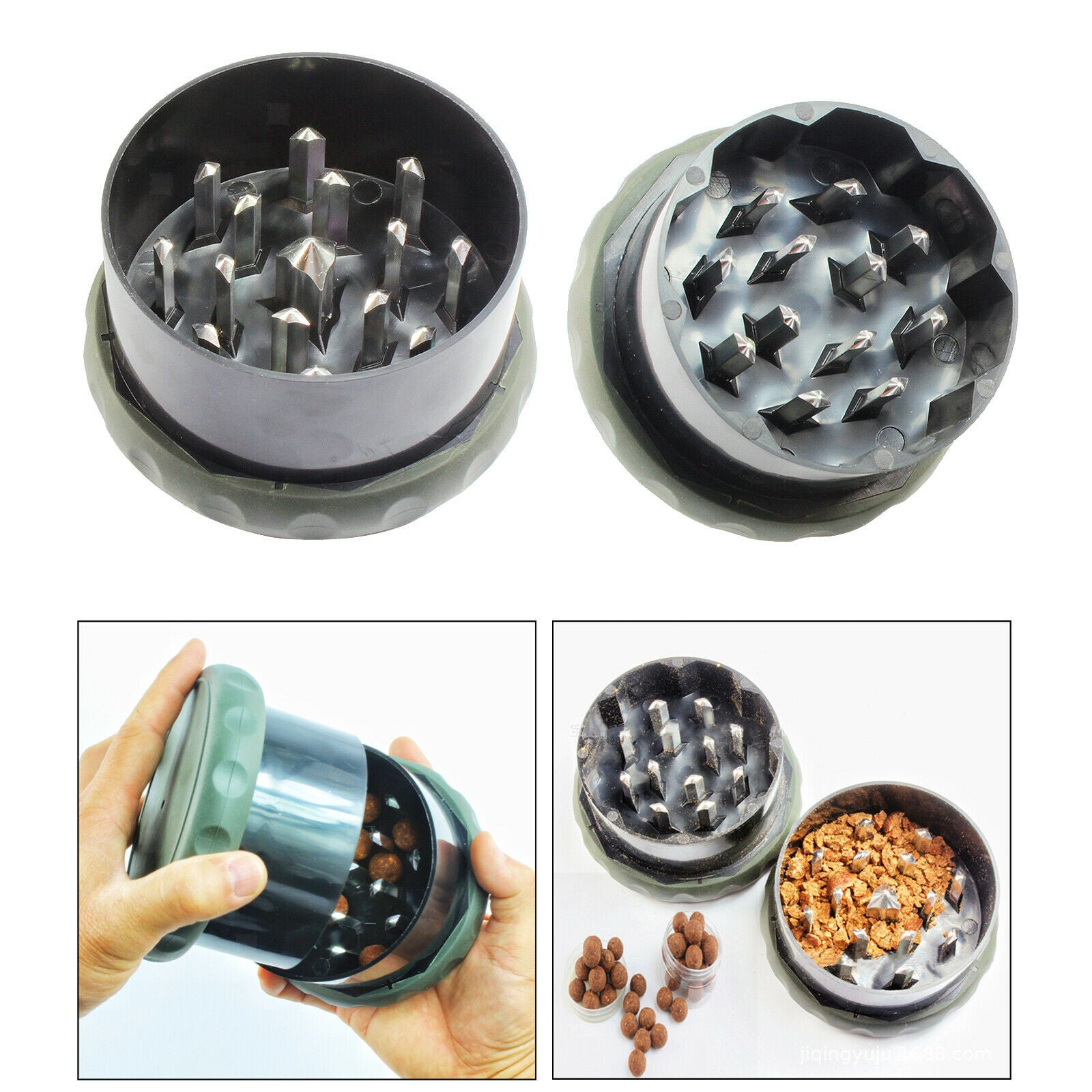 Boilie Bait Crusher Grinder Aluminum Spike Grinding Meshing Box Equipment
