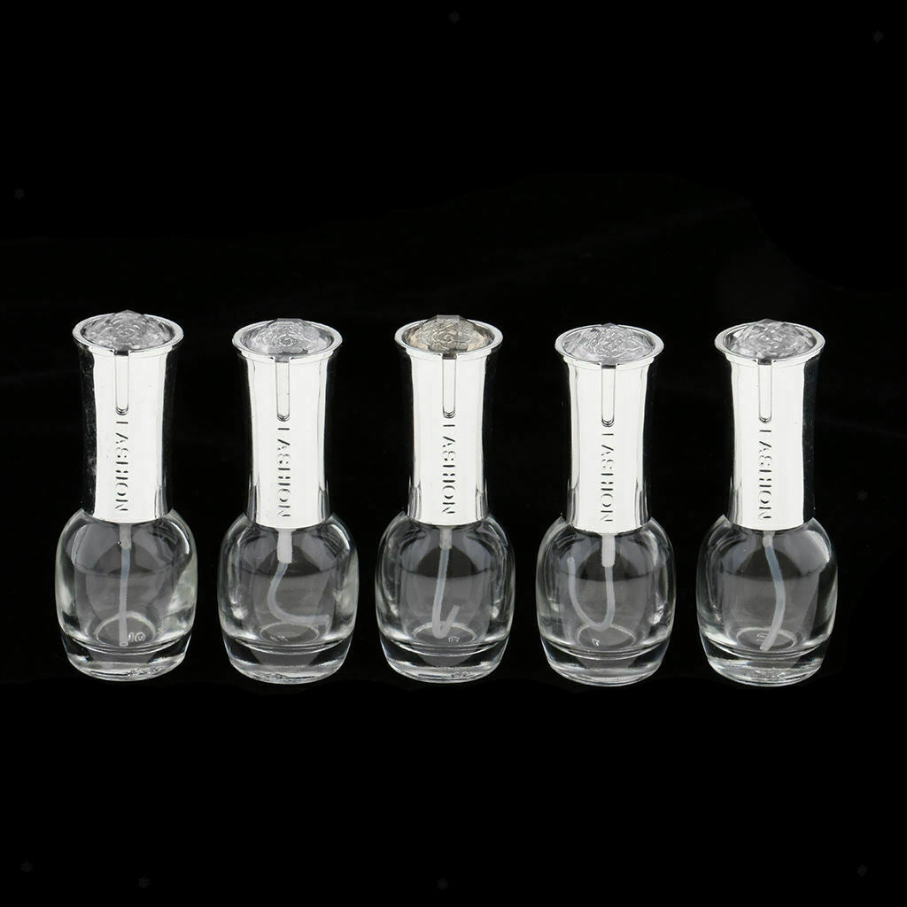 10 Pcs Refillable Empty Glass Spray Bottle For Essential Oil Perfume 10ml