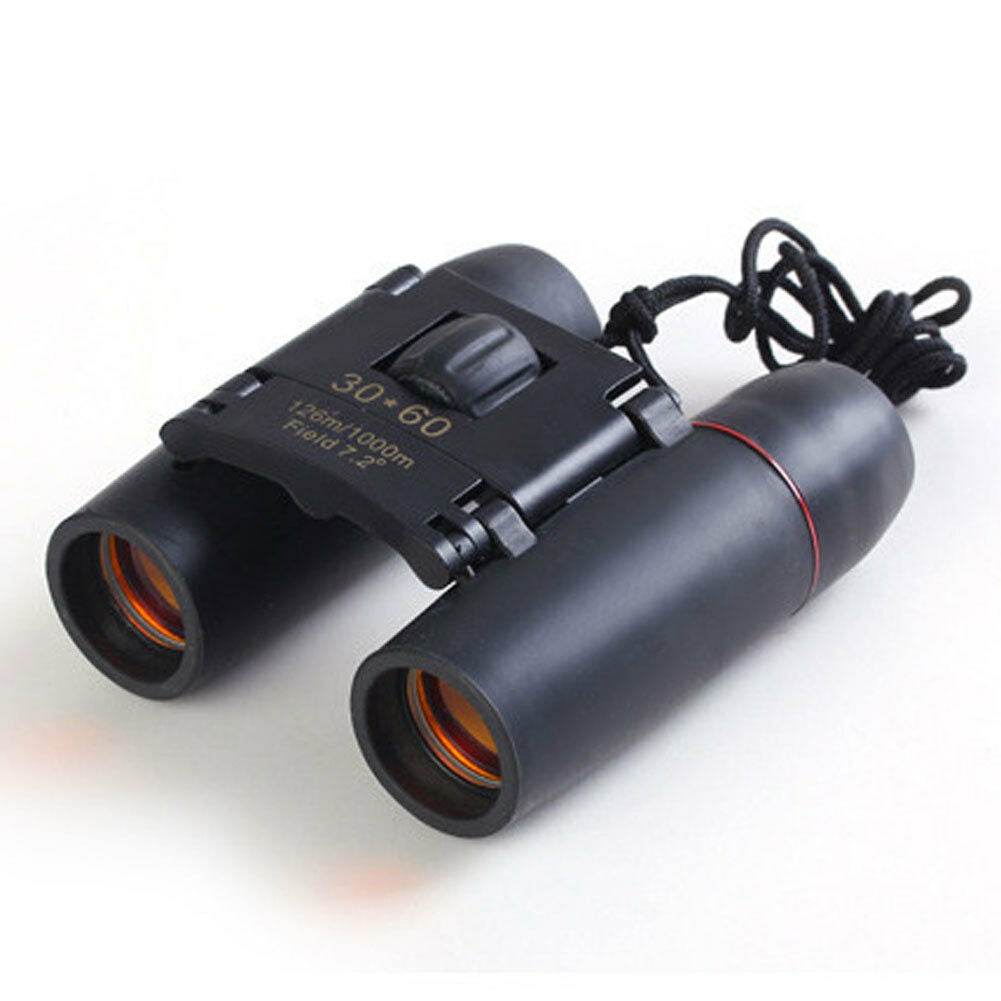 Day Vision Binoculars 30 x 60 Zoom Outdoor Travel Folding Telescope Bag