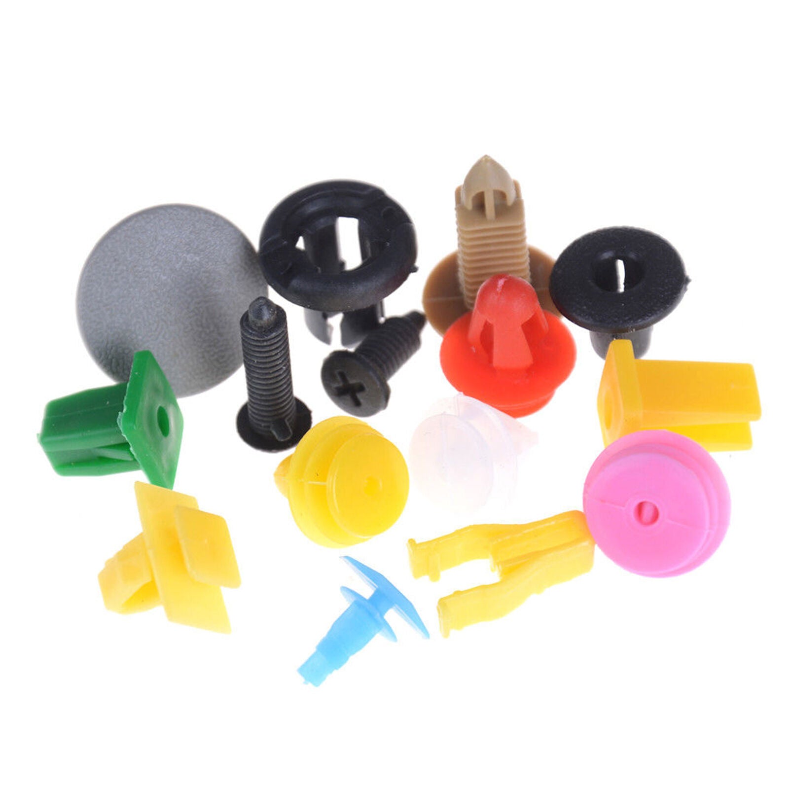 200pcs Various Car Plastic Rivet Auto Fasteners Push Pin Bumper Fender Panel Hot