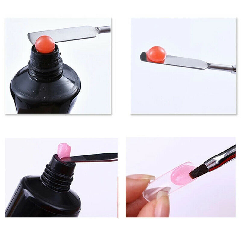 2-In-1 Double-Ended Dual-Use Nail Tool Nail Pen Poly Nail Gel Brush And Picker
