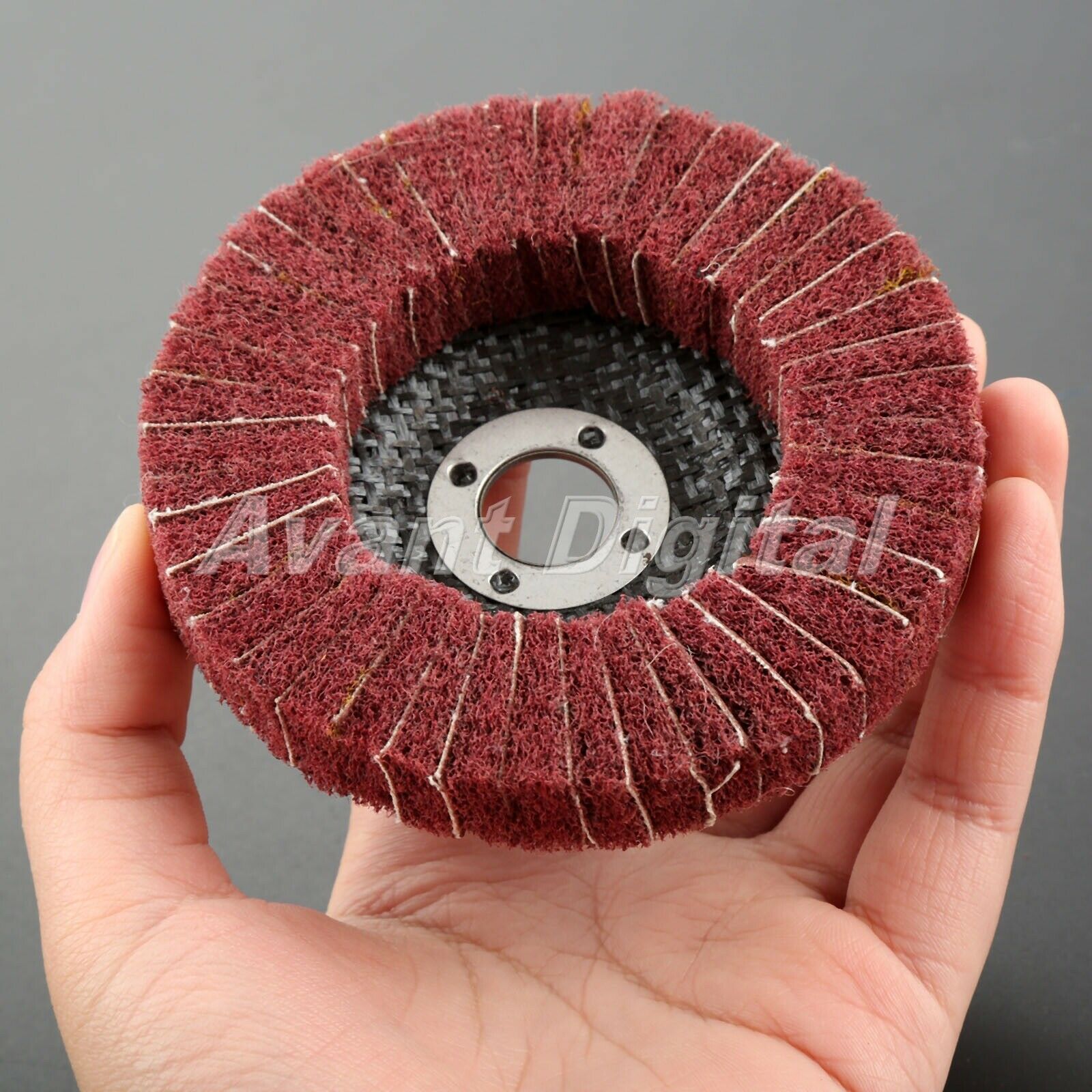 100mm Round 320# Grit Polishing Wheel Buffing Abrasive Grinder Rotary Tool Red
