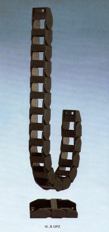 1000MM 18x25 Cable Drag Chain Radius 38mm Wire Carrier non-open With Connector