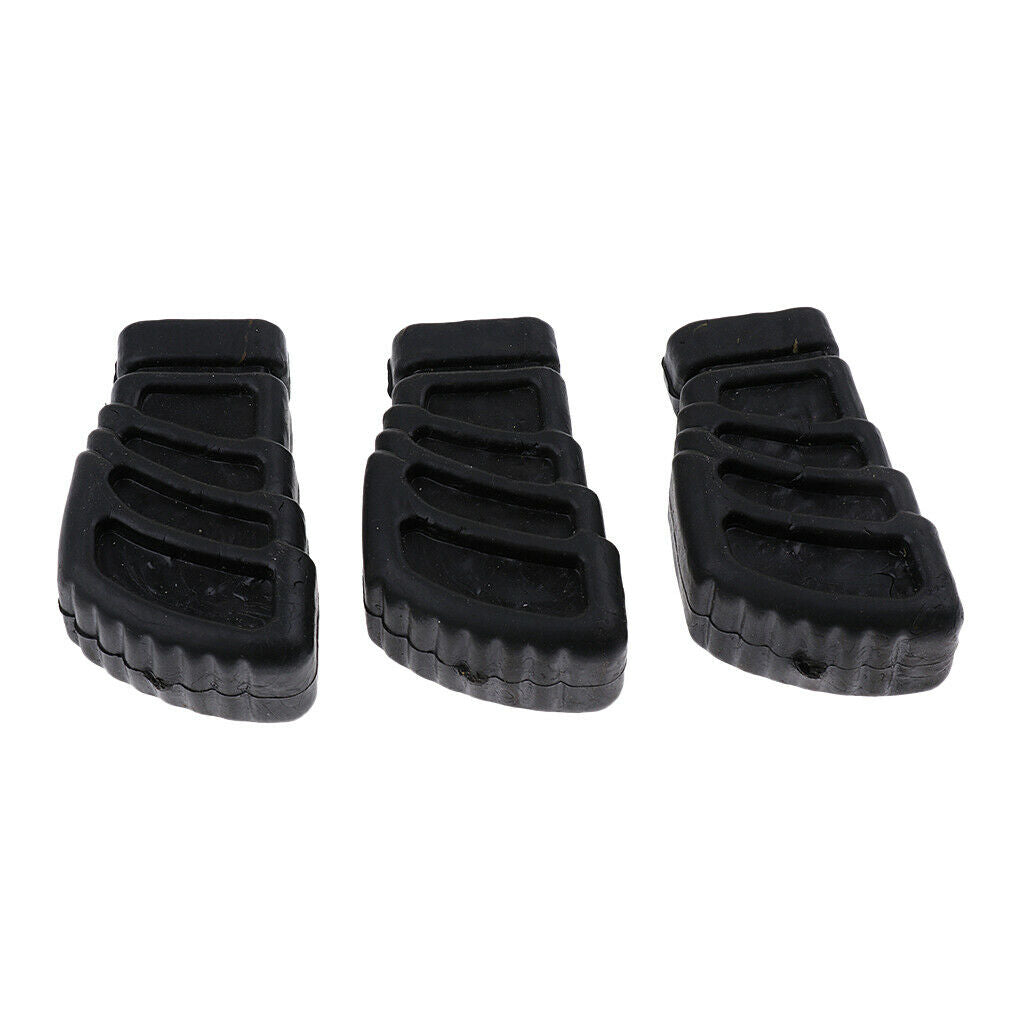 Set of 3 Replacement Rubber Feet for Single Braced Drum Hardware Large