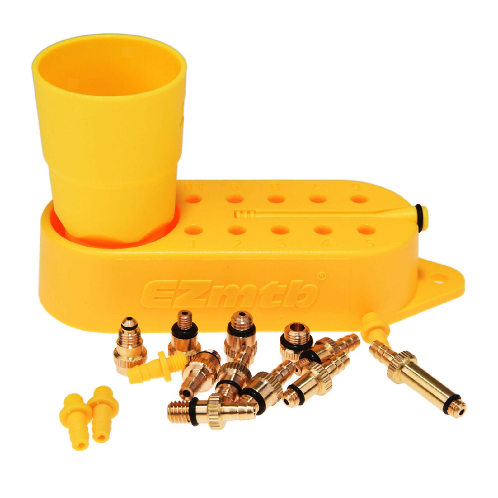 Deluxe Bicycle Hydraulic Brake Bleeding Adapters Set Bike Oil Filling Joint