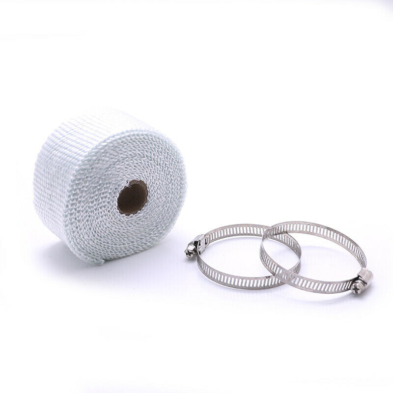 5m Vehicle Exhaust Pipe White Anti-scalding Thermal Heat Tape Cloth Cruiser