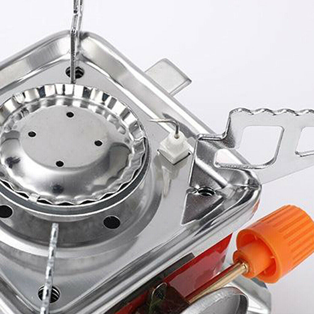 Square Camping Gas Stove Cookout Folding Butane Burner  Travel Stove