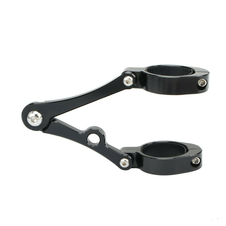 One Pair Of Black Aluminum Alloy Motorcycle Headlight Brackets For 39-41mm forks
