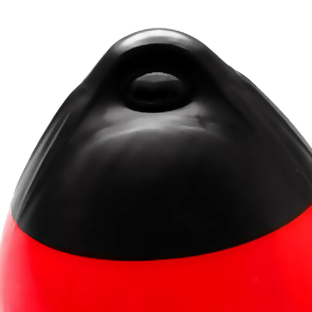 Marine Yacht Fender Premium PVC Bumper Dock Shield Protection Black & Red