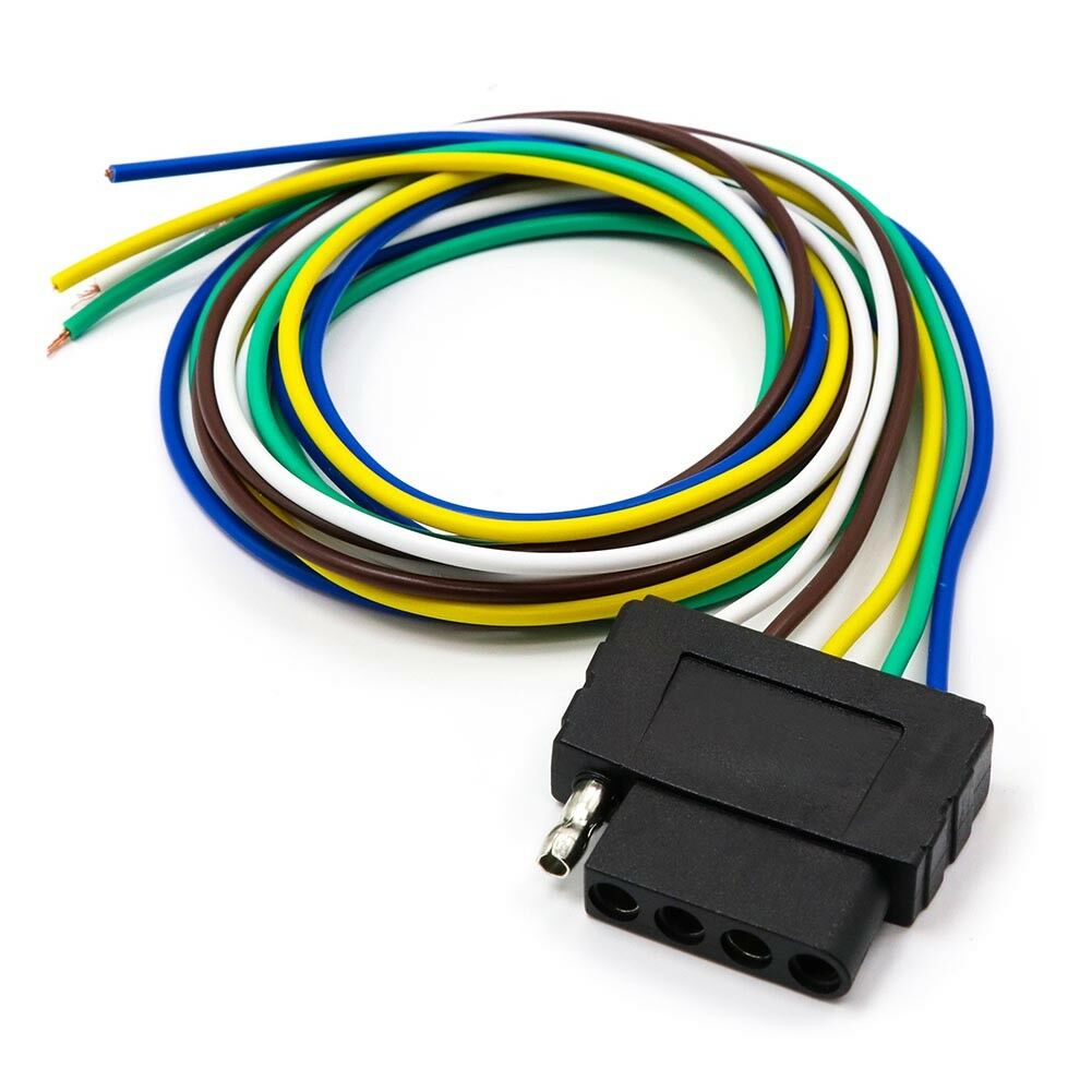 5 Pin 36" Trailer Signal Light Wiring Harness Extension Cable Wire Connector Kit