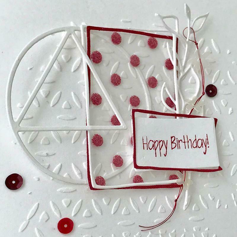 Triangle Metal Cutting Dies Stencil Scrapbooking DIY Album Stamp Paper Embossing