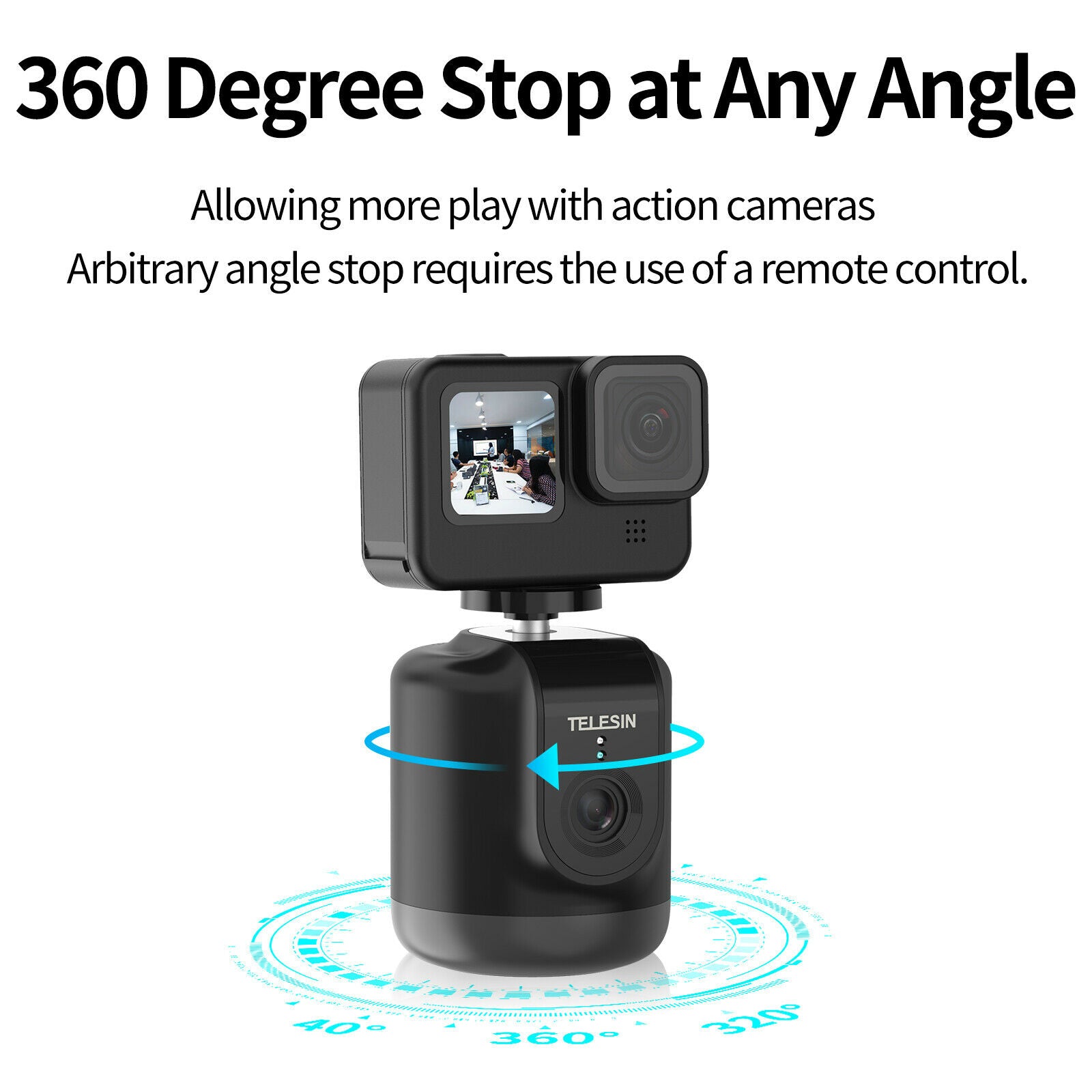 Smart Face Tracking Gimbal Camera Holder 360 Degree Follow Smartphone Vlog