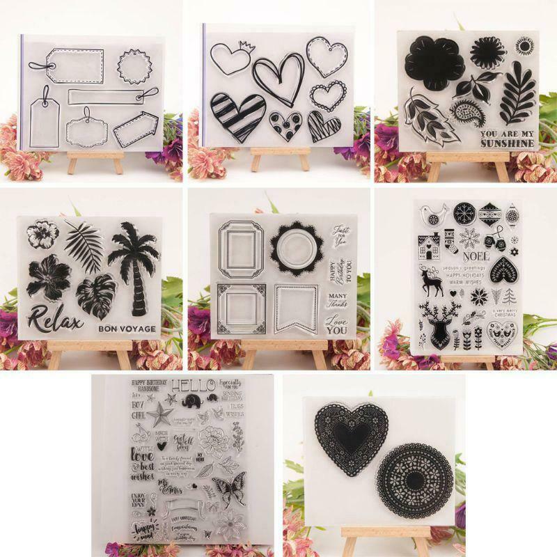 Cover Page Silicone Clear Stamp Cling Seal DIY Scrapbook Embossing Album Decor