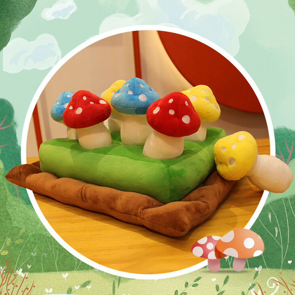 Funny Mushroom Picking Plush Toys Early Preschool Toys Educational Gifts