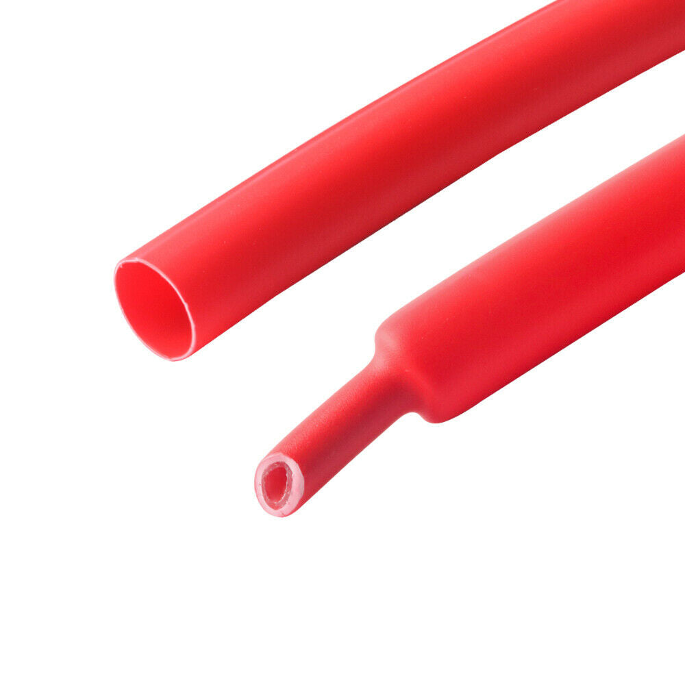 50Pcs Red Marine Heat Shrink Tubing 3:1 Wire Cable Sleeving Adhesive Lined 3/8"