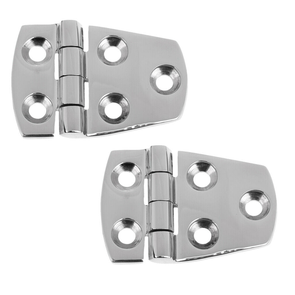 2Pcs Door Hinge Stainless Steel Cabinet Cupboard Hinges Hardware Accessories