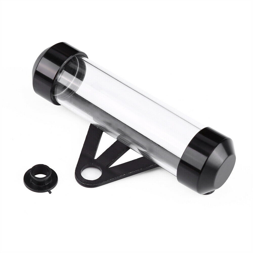 Universal Motorcycle Secure Tax Disc Tube Cylindrical Holder Frame Waterproof