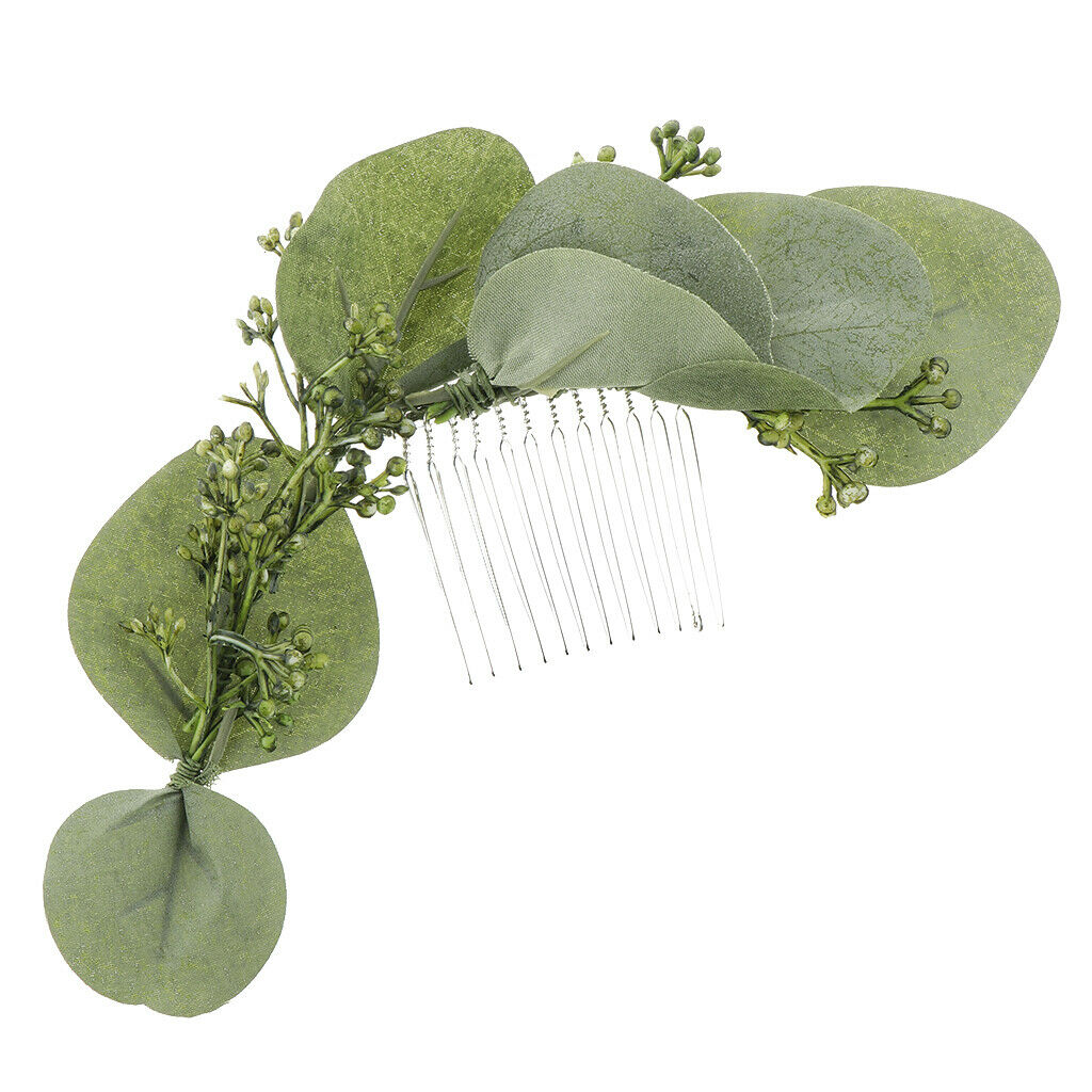 Wedding Flower Forehead Garland Hair Comb Wedding Party Accessories B