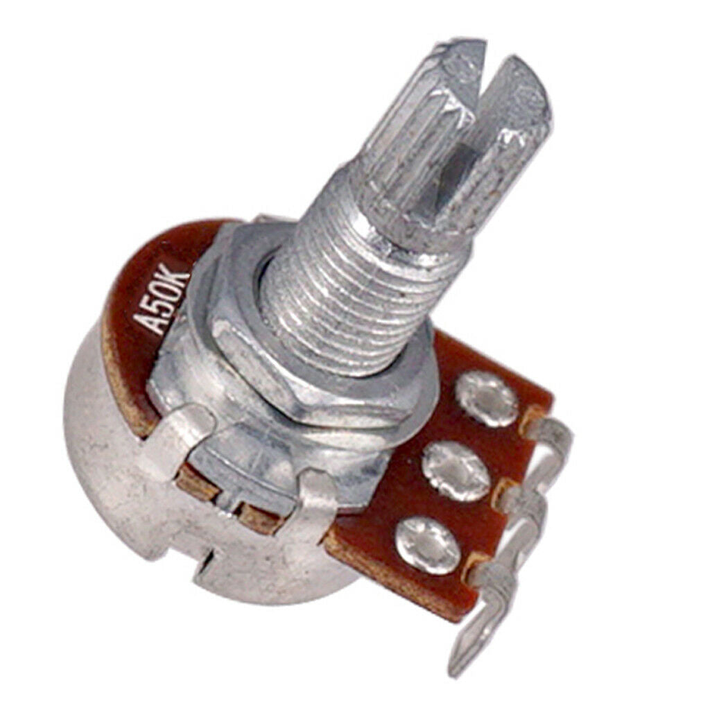 4 Pieces A50K/B50K Long Split Shaft Audio Taper Low Friction Potentiometers