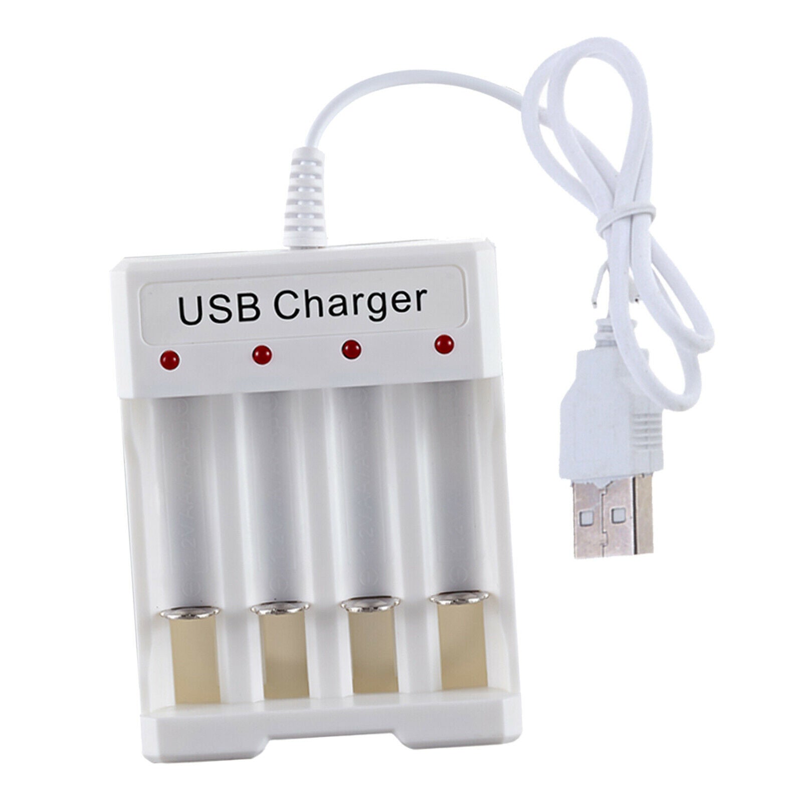 2x Protable 4 Slots Battery Charger for Li-ion 26650 18650