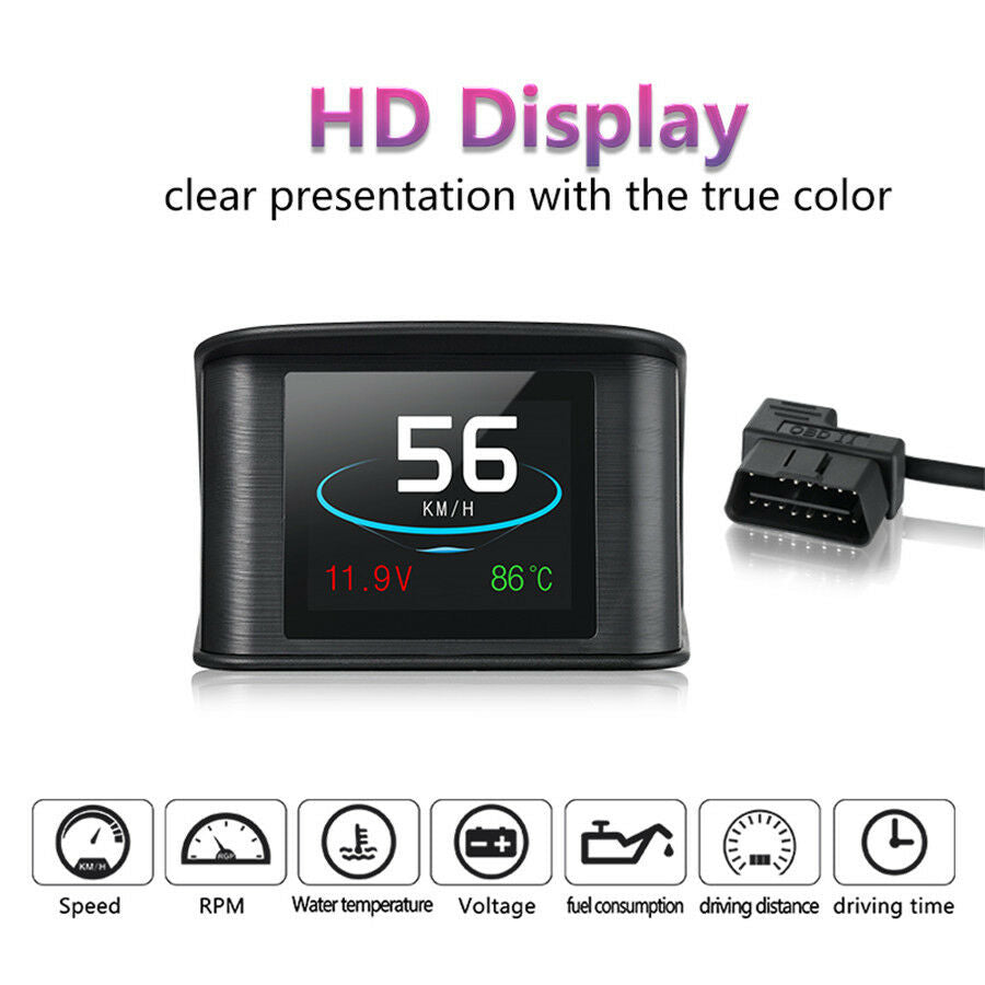 Automobile On-board Computer Digital OBDII Driving Computer Display Speedometer