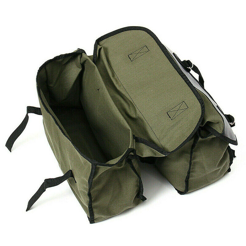 Motorcycle Touring Saddle Bag Touring Saddle Canvas Waterproof Panniers Lugga Pb