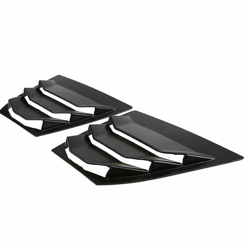 Pair Window Scoop Louvers Cover Matte Black Fits Mazda 3/Axela Sedan 2014-2021