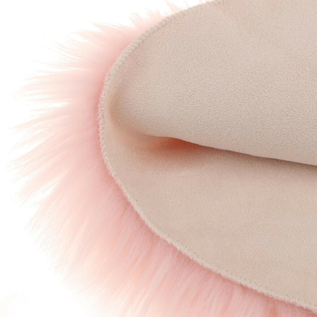 Artificial Sheepskin Car Seat Pad Cushion Mat Pad Fleece Carpet 12inch