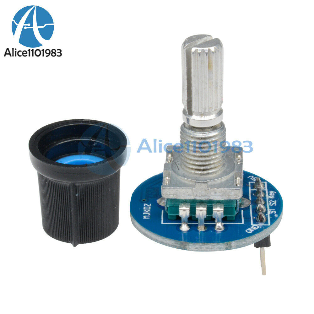 2PCS Rotary Encoder Module Rotating Potentiometer Knob Cap Digital Control 5V