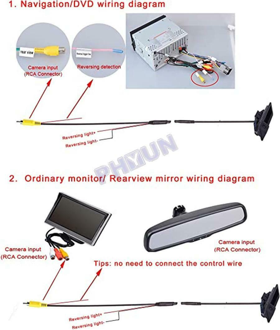Car Trunk Handle Reverse Camera For BMW E90 E91 E92 E93 E53 E82 E88 X1 X5 X6