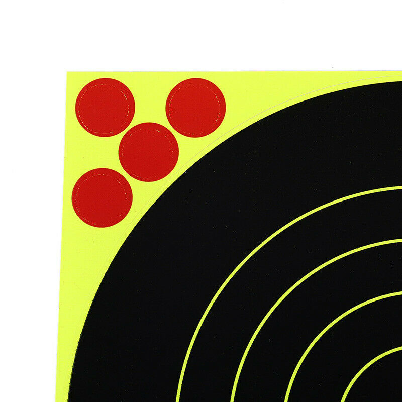 10 sheets/set Shooting Targets Glow Florescent Paper Target for Hunting Ar G SJ