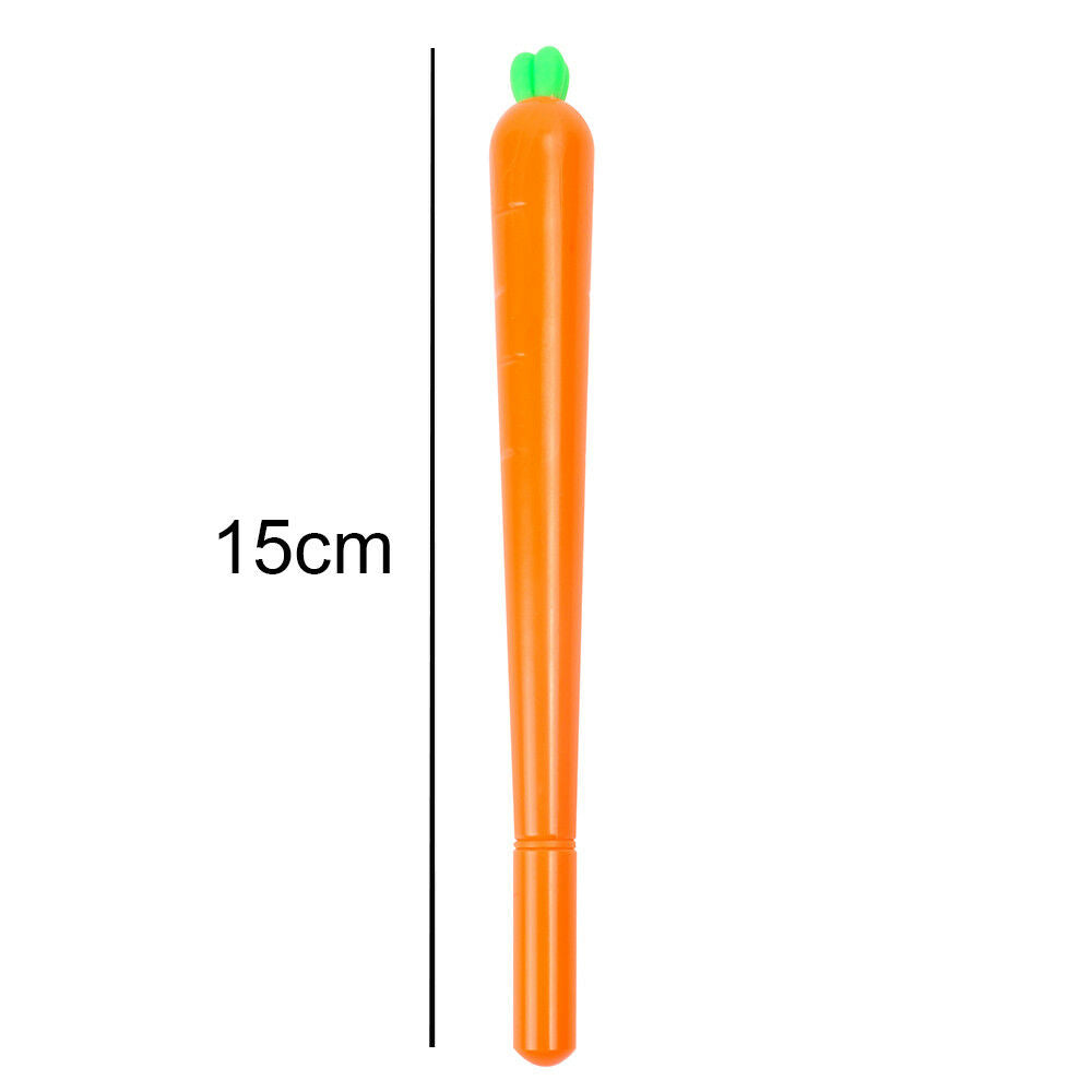 1pc Novelty Cute Carrot 0.5mm Plastic Gel Pen Office School Gift Stationery Pen