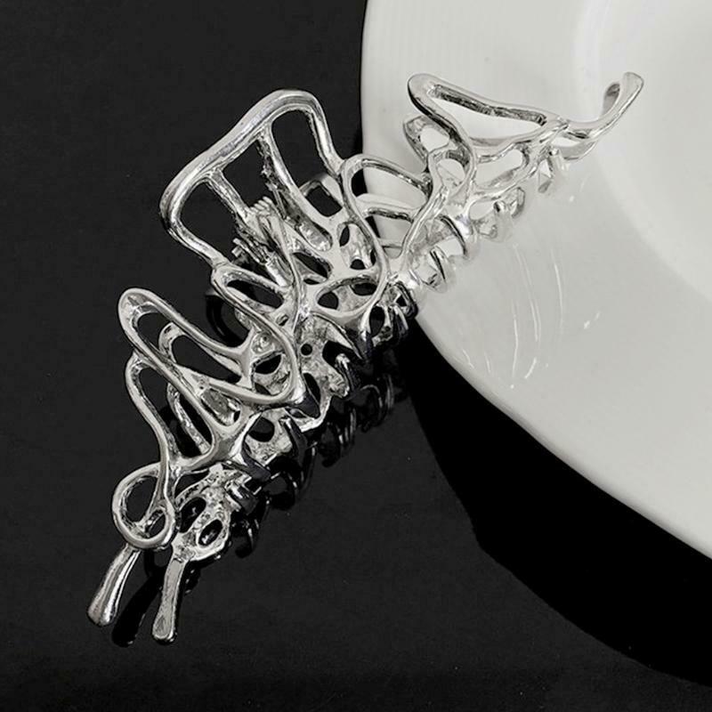 Hair Claw Clips Large Metal Clip Irregular Barrettes Punk Style Hair Props
