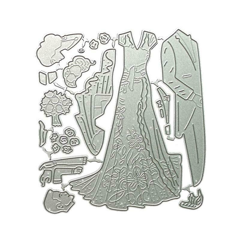 Lovers Metal Cutting Dies Stencil DIY Scrapbooking Album Paper Card Template
