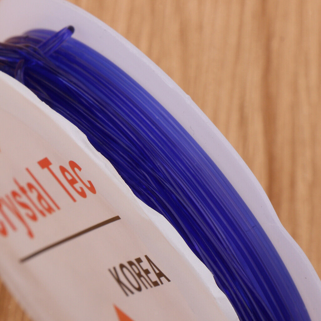 10pcs Clear Stretch Elastic Beaded Wire Rope String Thread 8 Meters /