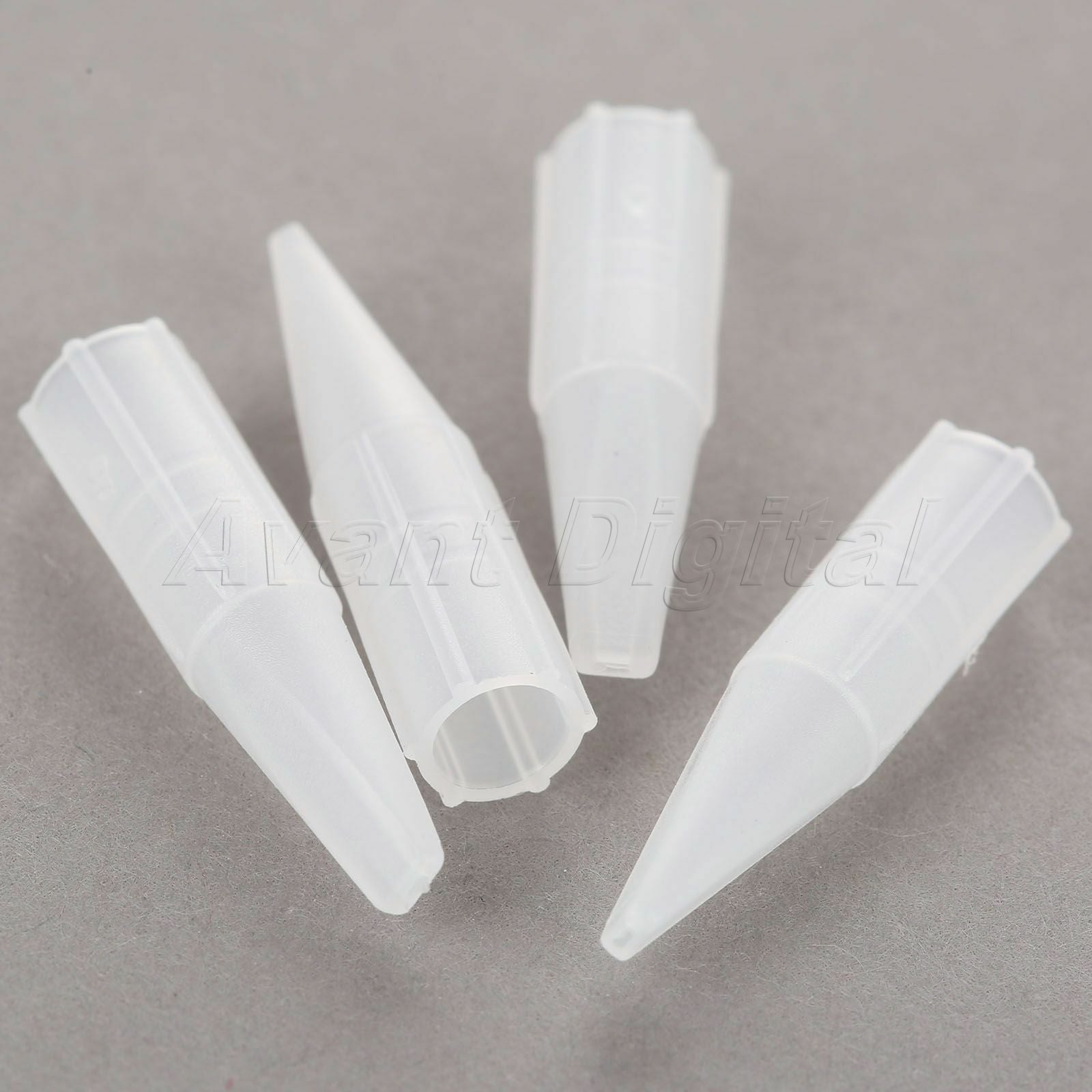 50pcs Convenient Pro Tattoo Needle Nozzle Tips Flat Mouth 3F Eyebrow Tattoo Tube