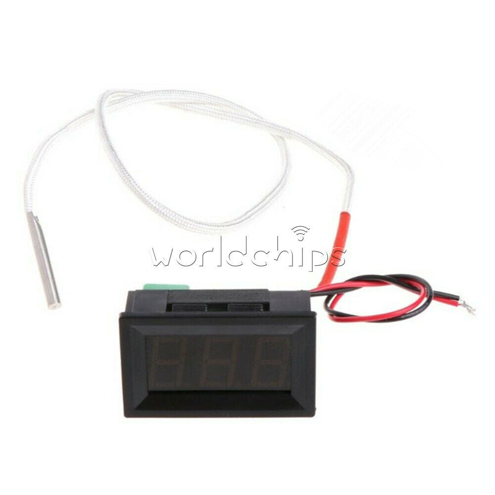 DC 12V Digital Display Thermometer Probe Temperature Meter K Type Thermocouple