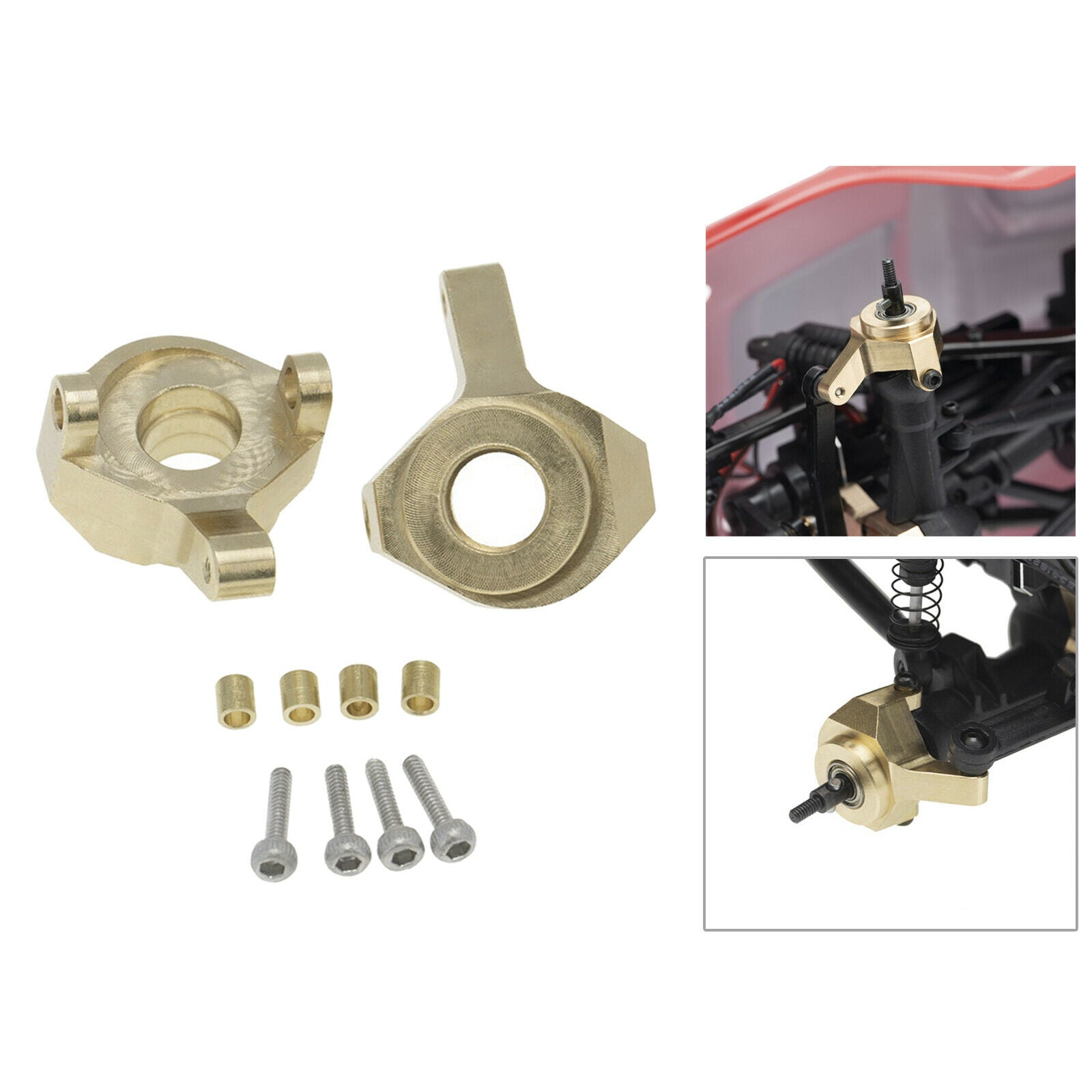 2x Car Steering Knuckle Repalce for 1/24 Axial SCX24 90081 AXI00002 AXI00001