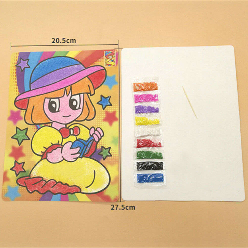 DIY Sand Painting Drawing Coloring Toys Kids Learning EducationToyWith9Col.l8