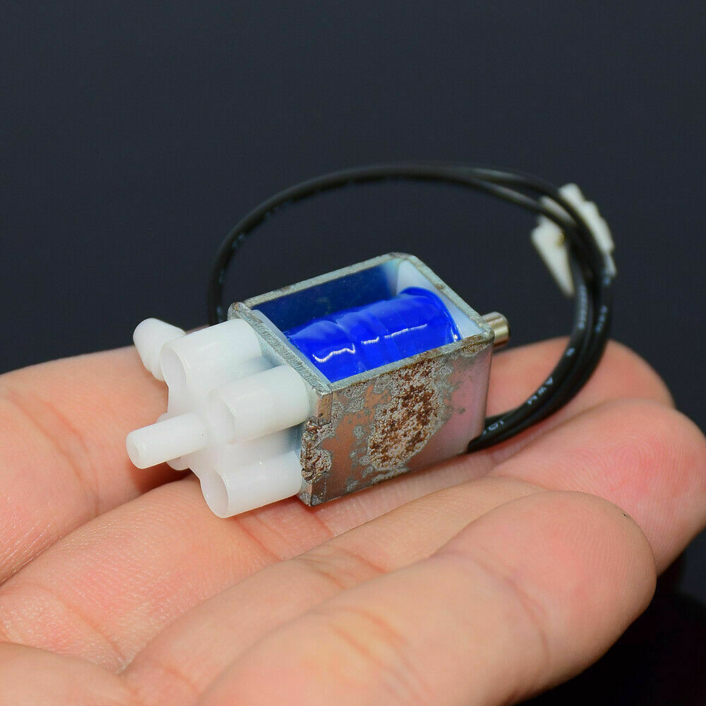 Mini Micro 2-Position 3-Way Electric Solenoid Valve For Gas Air Pump DC 5V 6V L