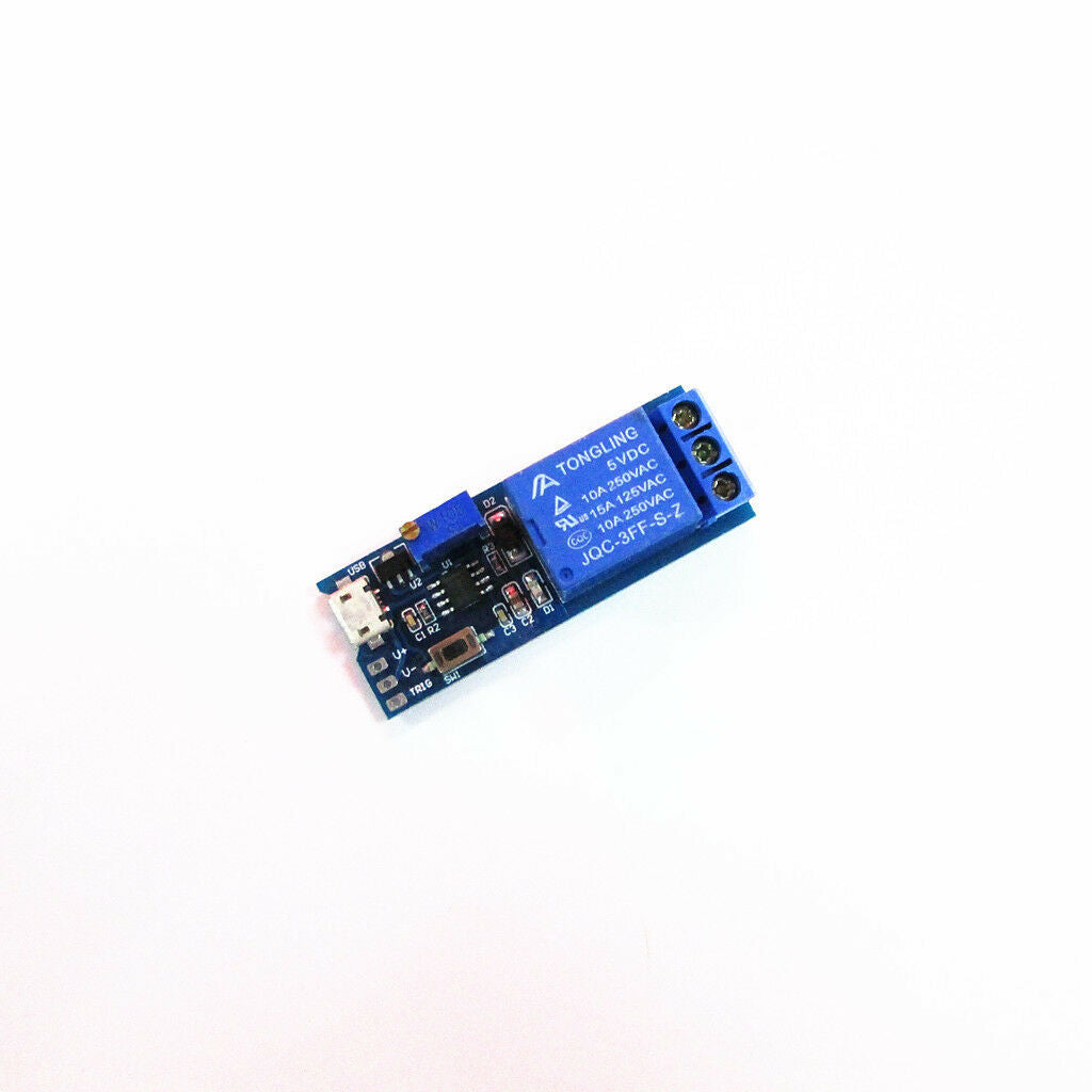 Wide Voltage 5V~30V   Relay Timer Module Delay Time Switch Blue