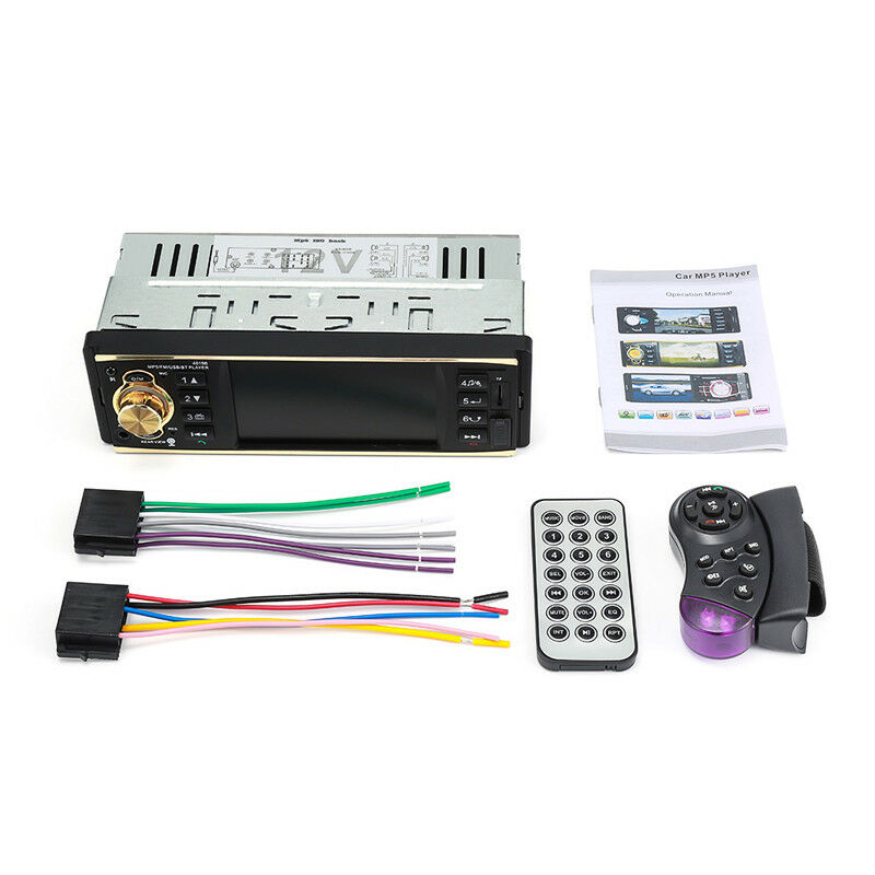4.1" Car Digital Stereo Radio MP5 Player Bluetooth 1DIN SD USB FM Audio Charger