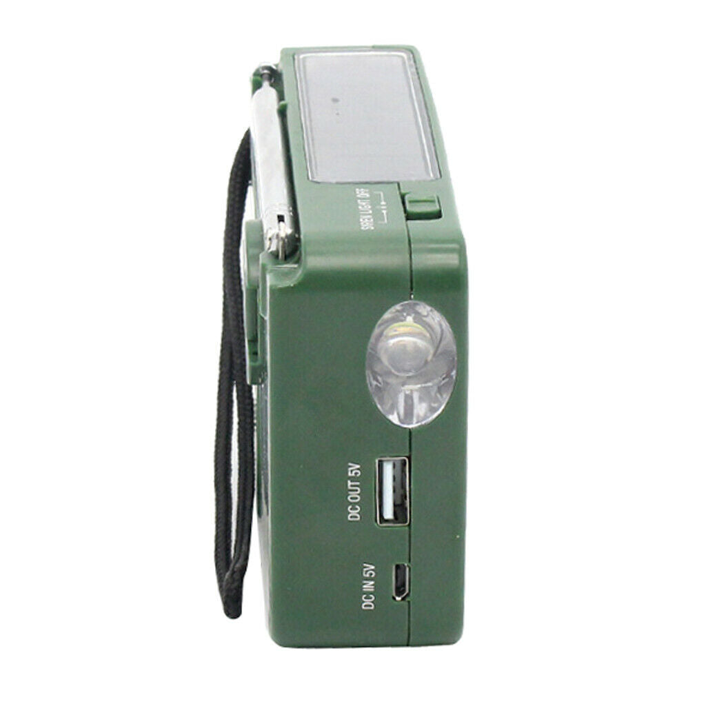 Emergency Weather Radio AM/FM/Siren Radios Solar Hand Crank Self Powered & LED