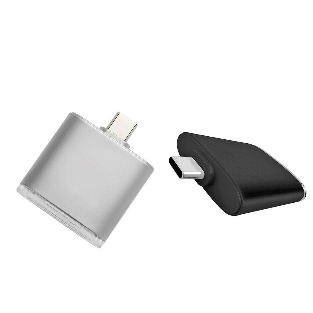 2 Pieces USB Type C TF SD Memory Card Reader OTG Adapter for Huawei