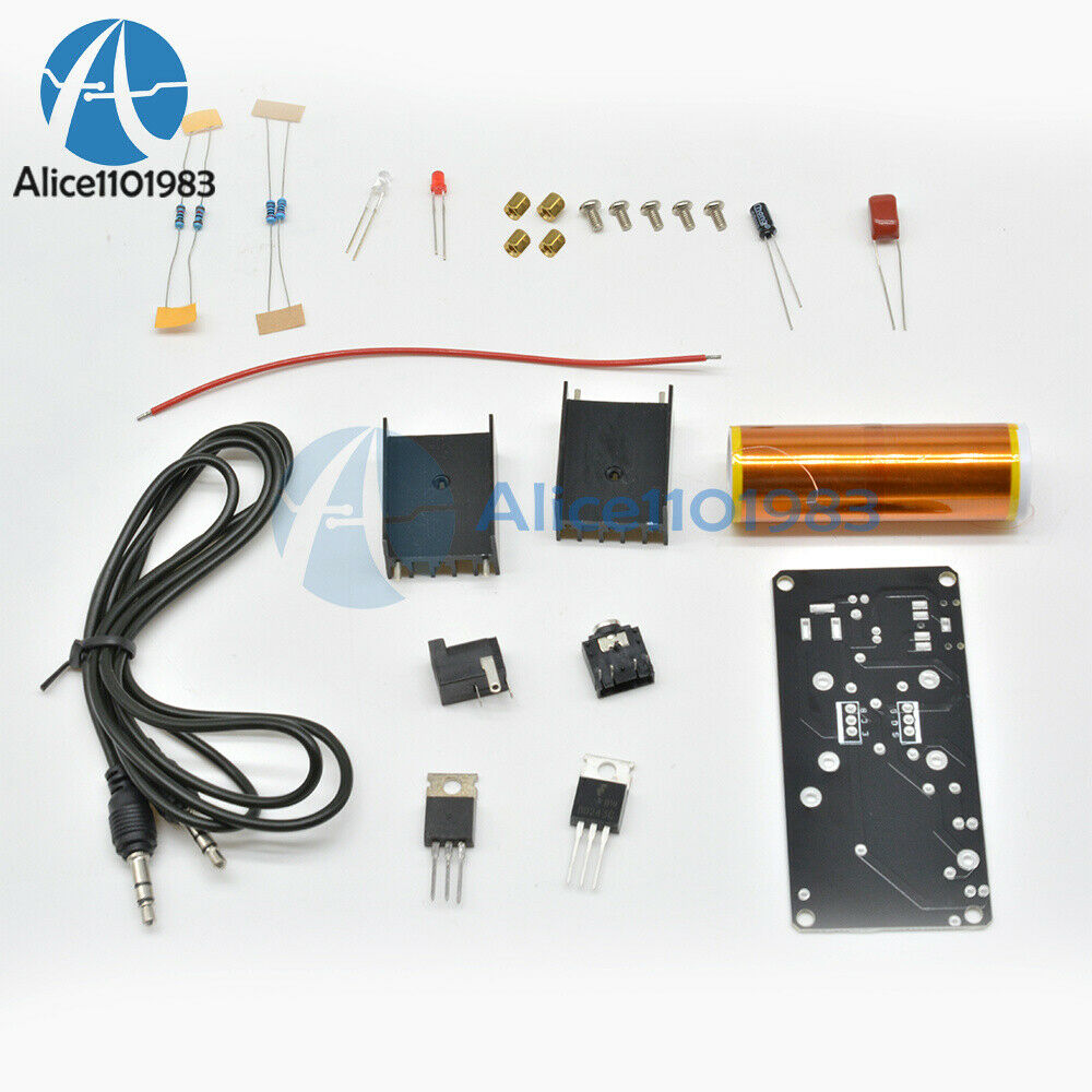 15W DIY Mini Tesla Coil Plasma Speaker Set Electronic Field Music Project Parts