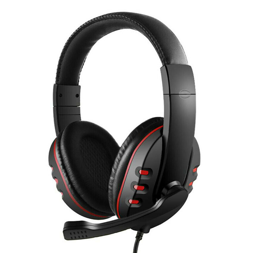 Wired Gaming Headset Surround with Microphone Headphones For PS4 PS5 Xbox One PC