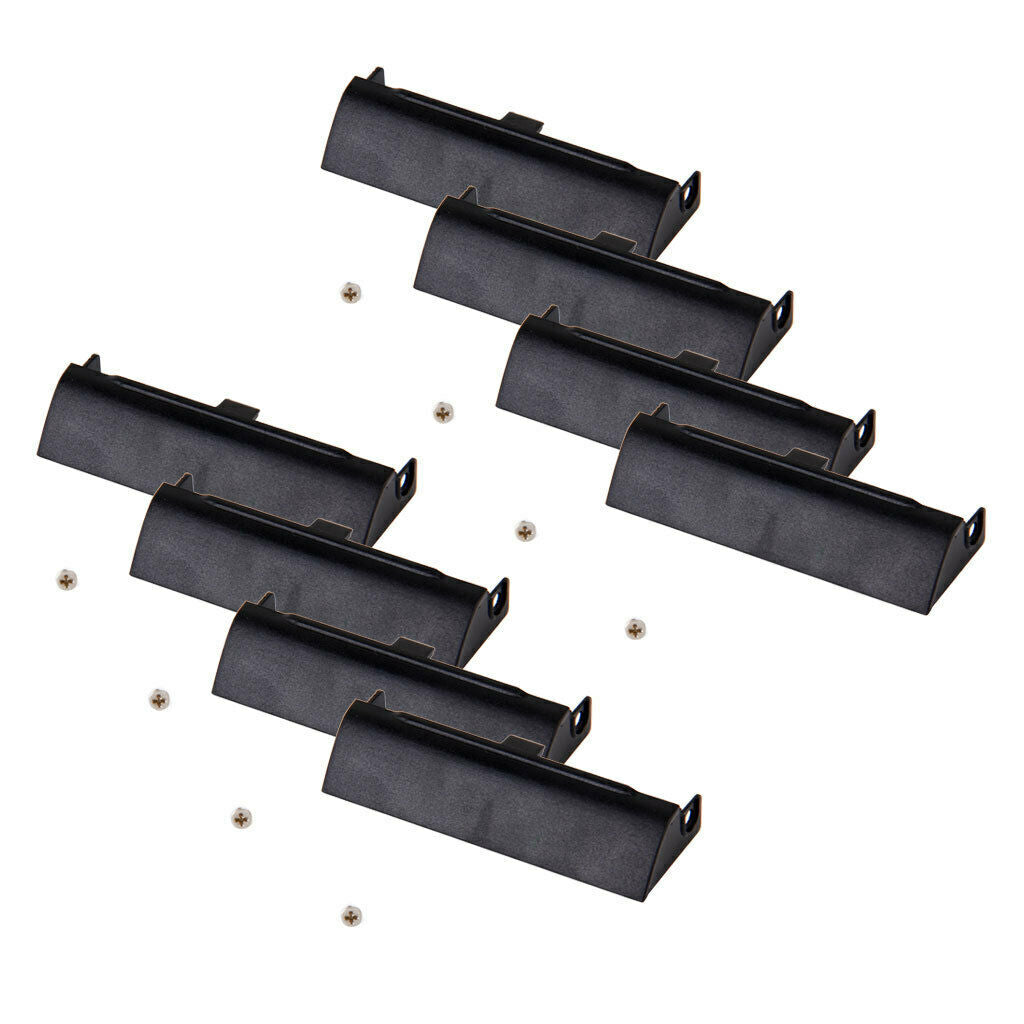 8 Pieces New Black Hard Drive HDD Caddy Housing Bezel for  Latitude E6320