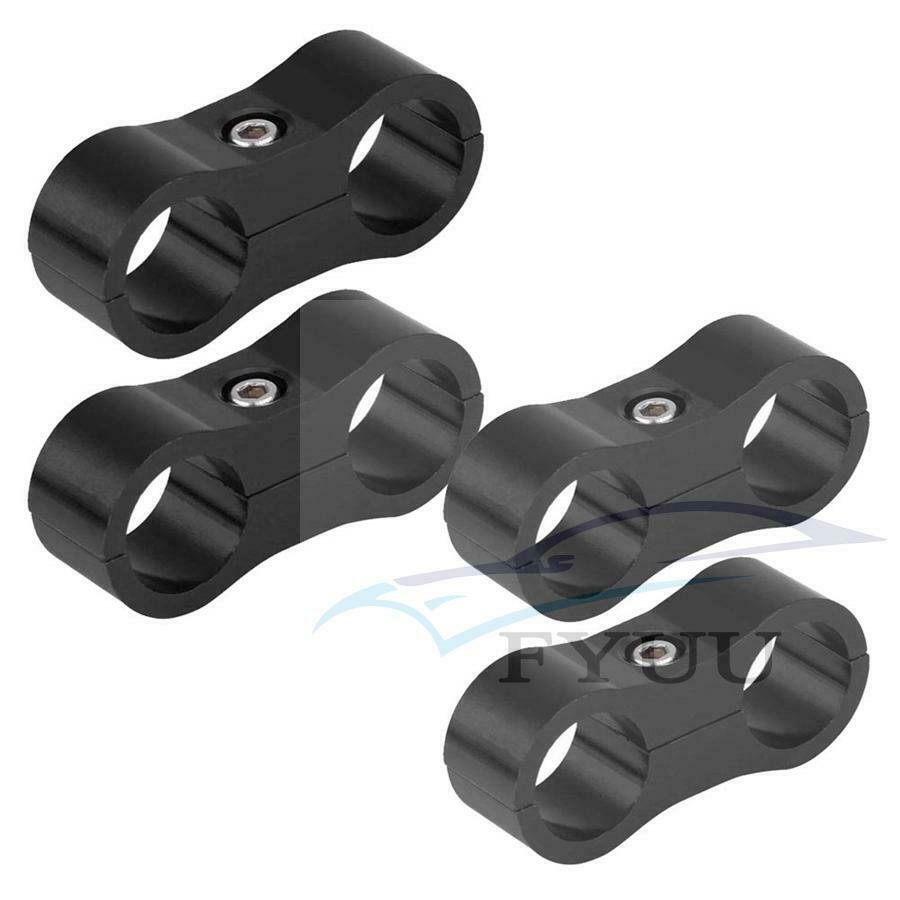 8Pcs CNC AN8 Braided Fuel Oil Hose Line Separator Clamp Fuel Oil Lines